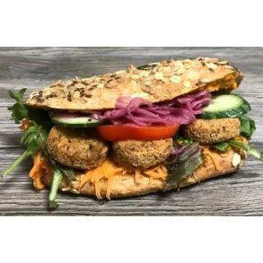 Sandwich med falafel
